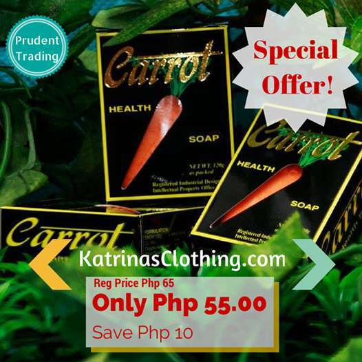 Carrot Health Soap, Carrot Soap, Anti acne soap, prudent trading, butuan city, katrinas clothing, philippines, skin care, skin care, beauty soap, carrot, clear skin, acne